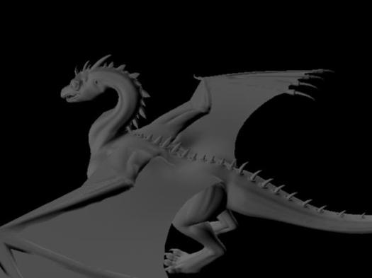 Dragon 3D Model (Maya) by Artist Kamal Nishad +91 9501247988